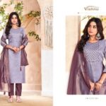 Banarasi Unstitched Salwar Suit_Light Lavender