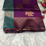 Wine Purple Art Silk Saree