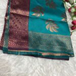 Turquoise Blue Art Silk Saree